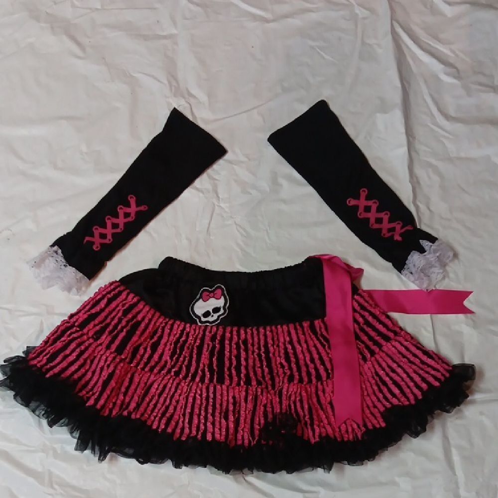 Monster High Pink and Black Costume Set One Size